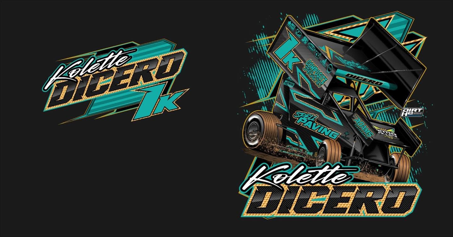 2026 KDR Black sweatshirt teal and gold
